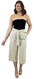 ✅ TENDENCIA DE VERANO: Nos encanta el estilo de estos pantalones 3/4 para mujer. Son perfectos para el verano y son fáciles de combinar para la oficina o como ropa de vestir para las vacaciones. Use con una camiseta ajustada sin mangas. Son geniales si necesitas un atuendo que se convierta en un traje de trabajo diurno o en un glamuroso traje nocturno.