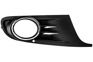 REPIAUTO Grille de pare-choc avant droite noire avec trou pour anti-brouillard compatible avec Volkswagen Golf 6 2008-2012