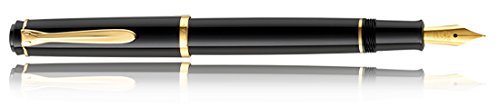 spécification Stylo Plume Pelikan Classic P200, Noir, Attributs or, 930479 - EF