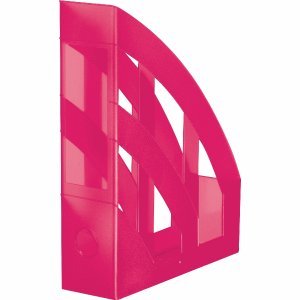 Preisvergleich Produktbild 4 x Herlitz Stehsammler A4 himbeer / transluzent
