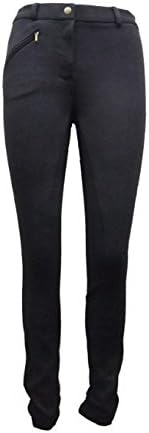 William Hunter Women's Cozi Plain Jodhpurs - Navy, 32-Inch/Size UK 14