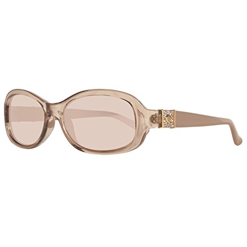 Preisvergleich Produktbild Guess GU7424 C54 57G (shiny beige / brown mirror) Sonnenbrillen