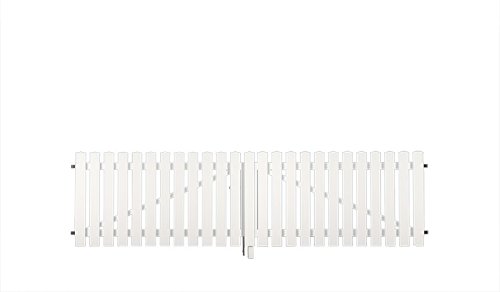 Preisvergleich Produktbild Kunststoffgartenzaun München Doppeltor 30x80cm weiss