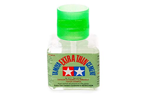 Tamiya 87038 - Pegamento Extra líquido Con Pincel Aplicador, Frasco, 40ml