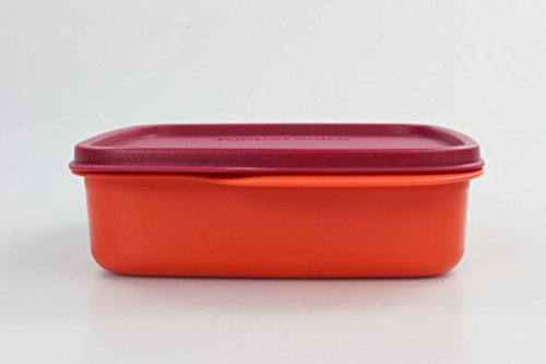 TUPPERWARE To Go Lunchbox 550 ml orange/rot mit Trennwand Clevere Pause Schule 11560