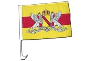 Flaggenfritze Autofahne Autoflagge Deutschland Baden mit Wappen - 30 x 40 cm