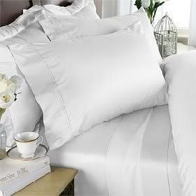DUVET COVER SET 3PC 800TC Egyptian Cotton Bedding 800 Thread Count, DUVET/QUILT COVER SET - Solid/Plain Pattern 100% Egyptian Cotton (Super King, White)