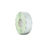 Tamaño de etiqueta 26 x 16 mm para dispositivos de líneas, etiquetas, forma: Onda borde; Vástago: adhesivas reutilizables; Color: Blanco