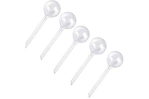 Dwang 4 Pcs Clear Automatic Watering Device Globes Vacation Houseplant Pot Waterer Flower Water Watering Plant Container Planter Accessories Self-Watering Stakes