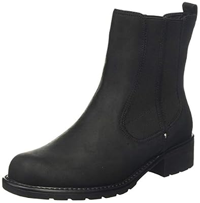 Clarks Orinoco Club, Boots femme, Noir (Black Leather), 36