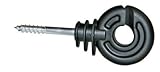 Color: Negro. PACK DE 50 UNIDADES DE AISLADORES DE HILO, CABLE, CORDÓN Y CINTA PARA POSTES DE MADERA EN CERCADOS CON PASTOR ELÉCTRICO  Negro