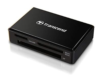 Transcend Lecteur de Cartes mémoire Tout en Un USB 3.0 microSD/SD/CompactFlash/Memory Stick - Noir TS-RDF8K2