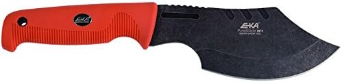 EKA Axeb Charging W1 Camping Hatchet, Sandvik 12 °C27, G10 Handle, Steel Lanyard Hole, Kydex Sheath with Clip Camping and Outdoor Axes