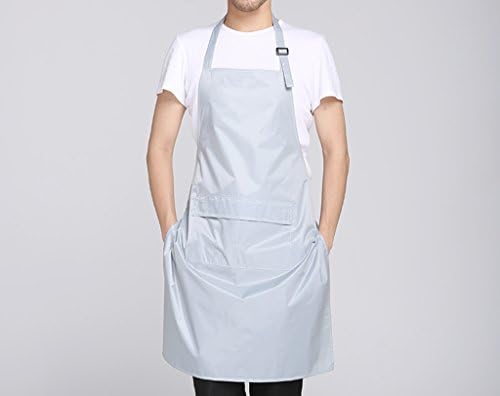 CYJZ® PVC Long Kitchen Section Simple Work Clothes Oil-proof Waterproof Chef Adjustable Hanging Neck Apron Comfortable ( Color : #2 )