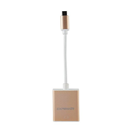 Expower Gold USB 3.1 Typ-C auf HDMI Adapter 1080P Kabel Konverter Hochwertige ultradünne USB 3.1 Typ C Stecker auf HDMI Buchse für Apple 2015 neues 12 Zoll MacBook Laptop,Asus Zen AiO - 7