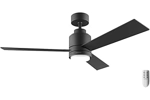 Cecotec wentylator sufitowy z energią Aero 4850 styl czarny. 30 W, średnica 48" z 3 ostrzami, pilot zdalnego sterowania, silnik DC, 6 prędkości, tryb zimowy-letni i naturalna bryza