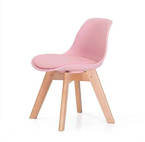 Preisvergleich Produktbild SHELFDQ Stuhl kinderstuhl massivholz studentenstuhl Kindergarten Stuhl Hause kleinen Stuhl hocker schreibstuhl (fünf Farben) Multifunktional (Farbe : Pink)