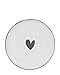 Produktbild Bastion Collections  Dessertteller Heart in Black
