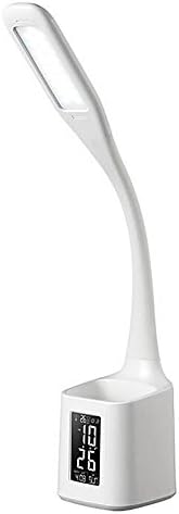 XYDM Table Lamps LED Eye-care Dimmable Folding Desk Lamp Touch Sensitive Control With HD VA Liquid Crystal Time Temperature Calendar Display And Pen Holder