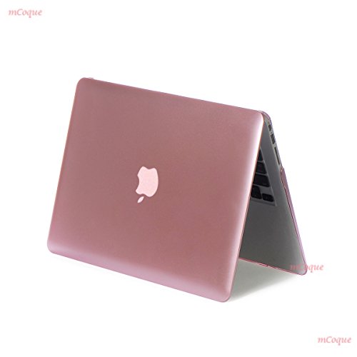 Matt Notebookhülle / schützen Koffer für MacBook Air 13 Zoll (Modell A1466 / A139 ) – Roségold (Mit einem kostenlosen europäischen Version transparenten Tastaturschutz Haut) - 4