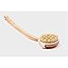 Body Back Brush - LEORX Detachable Massage Natural Bristle Shower Bath Body Brush with Bent Handle