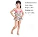 BAO CORE Kids Comfy One-piece Bathing Swimsuit Beachwear With Hat for Baby Girls Toddler Children With Bowknot Leopard Swimwear Age 1-6 Years, 12-18Months