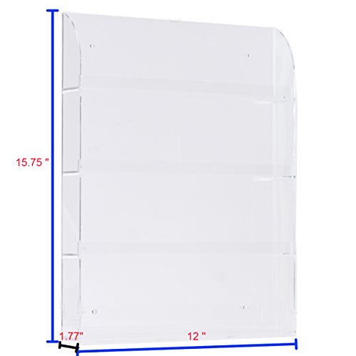 MAKARTT 4-Schichten Regale-Set Acryl Nagellack Rack Aufbewahrungsbox Ausstellungsstand 33-45 Flaschen - 6