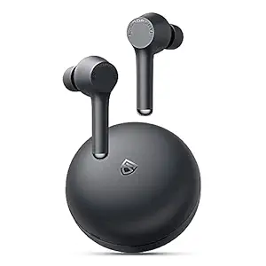 SOUNDPEATS Mac Wireless Earbuds Bluetooth 5.0 35 Hours Playtime in Ear Earphone IPX7 Waterproof Touch Control (Black)