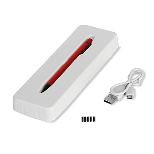 seeme® Active Pen Feiner Präzisions-Eingabestift für iPad, Surface, iPhone und die meisten Android-Tablets, Windows-8- & -10-Tablet-PCs und Smartphones. machinell hergestelltes Aluminium-Gehäuse mit 2,3 mm dicker Langlebiger Spitze - 4
