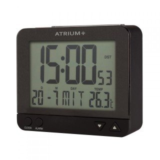 Regent 44-760-7 Wecker Funkwecker Digital Licht Alarm schwarz