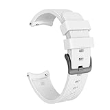 Happy Event Sport Soft Silikon Ersatzarmband für Samsung Galaxy Watch 46mm (Weiß)