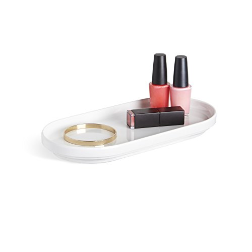 Umbra 024001-660 Step Kosmetiktablett, Plastik, weiß, 24,68 x 12,19 x 2,48 cm - 2