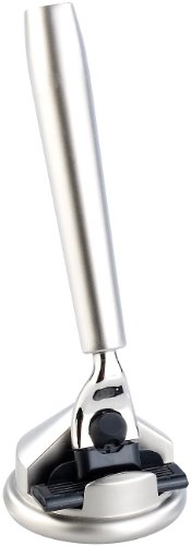 PEARL Hochwertiger Edelstahl-Rasierer mit Halter