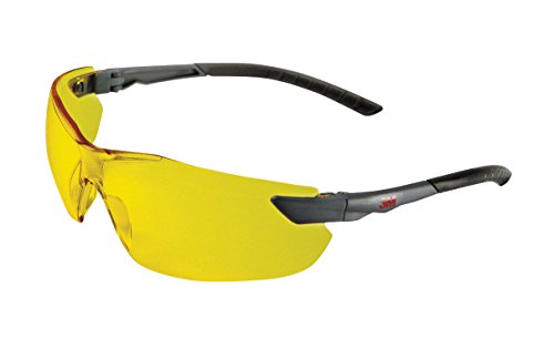 3M 2822C Komfort-Schutzbrille für leichte Reparaturarbeiten, Schutz gegen Splitter, Antikratz- und Antibeschlagbeschichtung, gelbgetönt