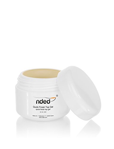 NDED Quick Finish LED Gel UV Top Coat Versiegelungsgel ohne Schwitzschicht, dünnviskos, NDED 5 ml, UV geeignet, LED geeignet, säurefrei