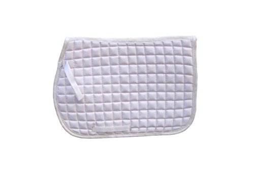 BRANDED-NEW-SADDLE-PAD-QUILTED-WITH-WHITE-PIPING-FOR-ALL-PURPOSE-IN-MANY-COLORS
