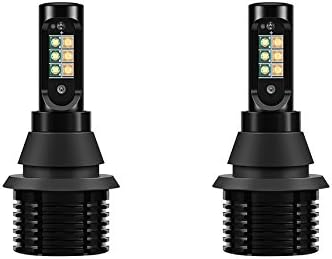 Eximtrade Car LED DRL Daytime Running 7440 W21W T20 Light Turn Signal Light 1000LM Canbus Error Free (White / Amber)