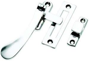 OriginalForgery Polished Chrome Victorian Spoon-end LH/RH Window latch (BC125)