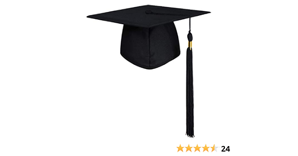 GraduatePro Cappello Laurea per Bambini Costume Accessorio con Cappellino  Nero : Amazon.it: Abbigliamento