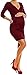 Zeta Ville - Women's Maternity Wrap Nursing V-neck Dress Pockets UK 8-20 - 236c (Crimson, 10)
