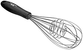 G.A Homefavor Kitchen Cooking Utensil with Inner Spiral and Soft Grip Handle 12 Inch Stainless Steel Whisk