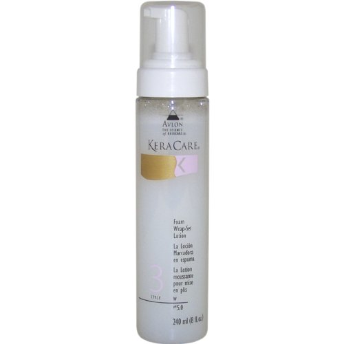 Avlon KeraCare Foam Wrap-Set Lotion, Style 3,  240 ml/8 fl. oz.