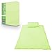 Childrens Pure 100% Cotton Cot Size Pastel Green Duvet Cover Set