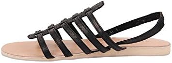 Cocobelle Snake Gladiator Women Open-Toe Leather Black, Black, Size 7.5 US