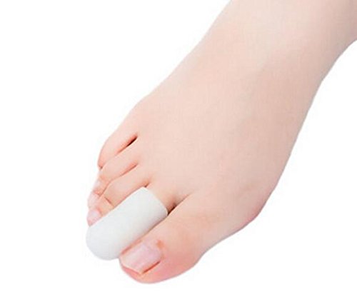 2 Stück Silikon Zehenspreizer für Fuß Hühneraugen Entferner Und reduzieren Blasenbildung und Hornhaut Fuß entzündeten Fußballen Schmerzlinderung und Hammer Zehen Foot Care Tools weiß - 2