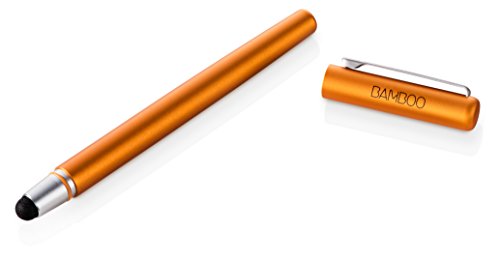 Wacom CS-160T Bamboo Stylus Solo 3. Generation, Touchscreen-Eingabestift für iPad, iPhone, Android Tablets, Smartphones, mit austauschbarer Pen Carbonspitze, orange