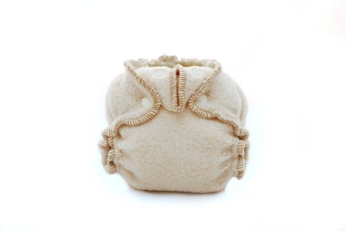 Kissaluvs Cotton Fleece Fitted Diaper, Unbleached, 0 - Newborn 5-15lbs Color: Unbleached Size: 0 - Newborn 5-15lbs (Baby/Babe/Infant - Little ones)