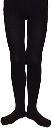 Soft Girls Childen ballet dance tights 3D microfibre without stitching 50 Den 001 (Age 13-15 Years, black)