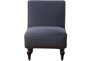 RTSFKFS Stretch Sesselbezug Ohne Armlehne，Elastisch Sofabezug Sesselschoner Sessel-Überwürfe Onhe Armlehnen,langlebig,Jacquard-Stoff, Waschbar,für Wohnzimmer Hotel Haus Esszimmer (Color : Color-25)