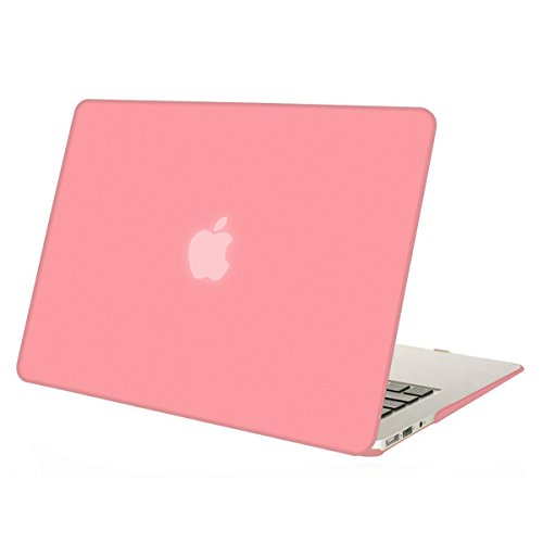 MOSISO MacBook Air 13 H  lle - Ultra Slim Hochwertige Plastik Hartschale Tasche Schutzh  lle Snap Case f  r MacBook Air 13 Zoll  A1466   A1369   Rose